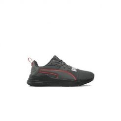 Buty młodzieżowe do biegania Puma Wired Run Pure siateczkowe. Szara trampki i tenisówki chłopięce Puma, bez wzorów, z gumy, klasyczne, bez zapięcia. Za 138.99 zł.