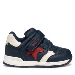 Sneakersy Geox. Niebieskie trampki i tenisówki chłopięce Geox, bez wzorów, bez zapięcia. Za 169.99 zł.