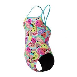 Strój Kąpielowy Damski Speedo Fl Printed Turnback Af. Czarne kostiumy jednoczęściowe damskie Speedo, bez wzorów, z materiału, eleganckie, do pływania. Za 372.67 zł.