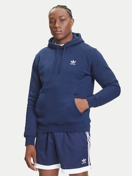 Adidas Bluza Trefoil Essentials IY4929 Granatowy Regular Fit. Niebieskie bluzy męskie Adidas, m, bez wzorów, z bawełny, bez kaptura. Za 189.99 zł.