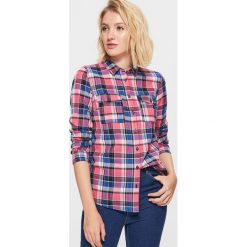 Koszula w kratę - Różowy. Koszule damskie Cropp. W wyprzedaży za 19.99 zł.
