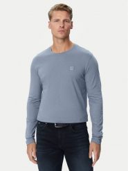 BOSS Longsleeve Tacs 50512111 Niebieski Regular Fit. Niebieskie bluzki z długim rękawem męskie Boss, m, bez wzorów, z bawełny, bez kołnierzyka. Za 319.99 zł.