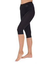 Spodnie damskie 3/4 Brubeck INSPIRATION. Czarne spodnie sportowe damskie Brubeck, l, bez wzorów, z dzianiny, na fitness i siłownię. Za 49.99 zł.