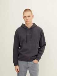BLUZA MĘSKA SPORTOWA Z KAPTUREM TOM TAILOR XXL KOLOR SZARY. Szare bluzy męskie Tom Tailor, l, bez wzorów, z bawełny, z kapturem, do biegania. Za 89.99 zł.