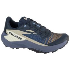 Buty Salomon Genesis 474432 niebieskie. Niebieskie obuwie sportowe damskie bez wzorów, z materiału, do biegania. Za 760.83 zł.