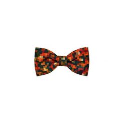 Mucha marthu AUTUMN PIXEL. Białe krawaty i muchy Marthu, w kolorowe wzory, z bawełny, eleganckie. Za 89.00 zł.