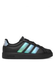 Adidas Sneakersy Streettalk JQ1806 Czarny. Czarne buty sportowe dziewczęce Adidas, bez wzorów, ze skóry, bez zapięcia. Za 219.99 zł.