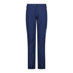 Spodnie narciarskie dla kobiet CMP. Niebieskie spodnie sportowe damskie CMP, bez wzorów, narciarskie. Za 383.89 zł.