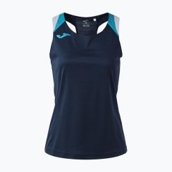 Koszulka tenisowa damska Joma Terra Tank Top. Niebieskie koszulki sportowe damskie Joma, xs, bez wzorów, z materiału, bez kołnierzyka, bez ramiączek, na fitness i siłownię. Za 87.99 zł.