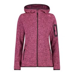 Polar z kapturem dla kobiet CMP. Czerwone bluzy sportowe damskie CMP, bez wzorów, z polaru, z kapturem, narciarskie. Za 338.50 zł.