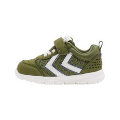 Sneakersy dla chłopców Hummel Crosslite. Zielone trampki i tenisówki chłopięce Hummel, bez wzorów, z materiału, sportowe, bez zapięcia. Za 180.20 zł.