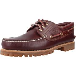 Buty Timberland Authntc 3Eye Lug 6481 Dorośli. Czerwone eleganckie półbuty Timberland, z gumy, eleganckie, bez zapięcia. Za 831.30 zł.