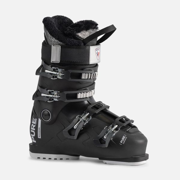 Buty narciarskie damskie Rossignol Pure Comfort 60 Soft Black flex 60. Czarne obuwie sportowe damskie Rossignol, bez wzorów, z materiału, narciarskie. Za 849.99 zł.