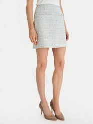 Guess Spódnica mini W6RD56 WJ632 Zielony Regular Fit. Zielone spódnice damskie Guess, l, z aplikacjami, z syntetyku, mini. Za 439.99 zł.