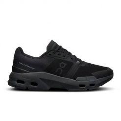 Buty do biegania damskie On Cloudpulse. Czarne obuwie sportowe damskie On, bez wzorów, z materiału, do biegania. Za 509.99 zł.