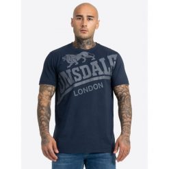 Koszulka Lonsdale Watton. Niebieskie koszulki sportowe męskie Lonsdale, bez wzorów, bez kołnierzyka, bez ramiączek. Za 139.00 zł.