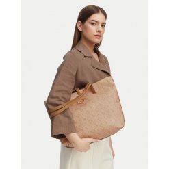 Torebka U.S. Polo Assn. Brązowe torebki do ręki damskie U.S. Polo Assn., bez wzorów, bez dodatków. Za 149.99 zł.