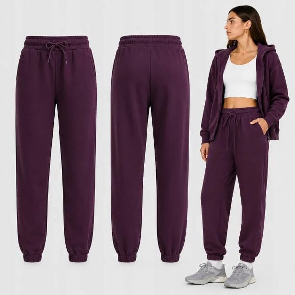 SPODNIE DAMSKIE DRESOWE 4F JOGGERY SPORTOWE BASIC CZERWONE. Czerwone spodnie dresowe damskie 4f, xl, bez wzorów, z bawełny. Za 95.95 zł.