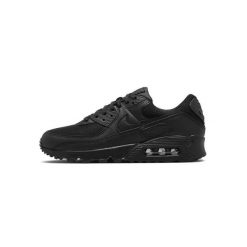Buty Nike Air Max 90 Czarny. Czarne obuwie sportowe damskie Nike, bez wzorów, z materiału, do biegania, nike air max. Za 531.05 zł.