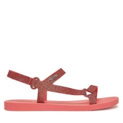 Sandały Melissa. Pomarańczowe sandały damskie Melissa, bez wzorów, bez obcasa, na płaskiej podeszwie, bez zapięcia. Za 139.99 zł.