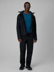 4F Spodnie softshellowe membrana 8000 męskie - czarne M. Czarne spodnie materiałowe męskie 4f, l, bez wzorów, z materiału. Za 399.99 zł.