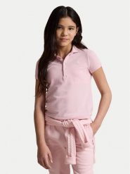 Polo Ralph Lauren Polo 313573242011 Różowy jasny Regular Fit. Czerwone t-shirty i topy dla dziewczynek Polo Ralph Lauren, bez wzorów, z bawełny, bez ramiączek. Za 379.99 zł.