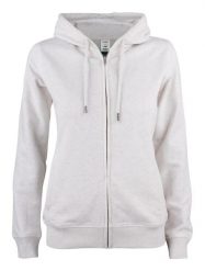 Clique Premium OC Hoody Full Zip Women – damska bluza z kapturem z bawełny. Szare bluzy damskie CLIQUE, xl, bez wzorów, z bawełny, z kapturem. Za 295.16 zł.