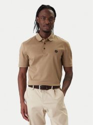 BOSS Polo Parris 01 50555829 Khaki Regular Fit. Brązowe koszulki polo męskie Boss, m, bez wzorów, z bawełny, bez ramiączek. Za 599.99 zł.
