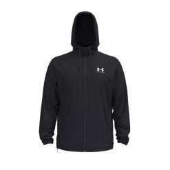 Bluza z kapturem i zamkiem błyskawicznym Under Armour Rival. Białe bluzy męskie Under Armour, xl, bez wzorów, z materiału, z kapturem. Za 308.85 zł.