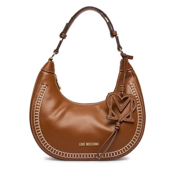 Torebka LOVE MOSCHINO. Brązowe torebki do ręki damskie Love Moschino, bez wzorów, klasyczne, bez dodatków. Za 599.99 zł.