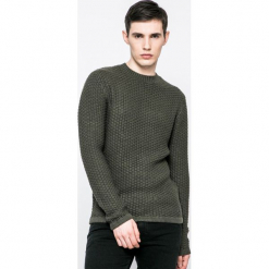 Only & Sons - Sweter. Szare swetry przez głowę męskie Only & Sons, z bawełny, z okrągłym kołnierzem. W wyprzedaży za 69.90 zł.