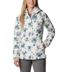 Kurtka Sportowa Z Kapturem Damska Columbia Powder Pass. Białe kurtki damskie Columbia, m, bez wzorów, z syntetyku, z kapturem, trekkingowe. Za 373.99 zł.