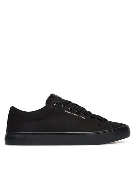 Tommy Hilfiger Tenisówki Harlem Core Ii FM0FM05817 Czarny. Czarne trampki męskie Tommy Hilfiger, bez wzorów, z materiału, bez zapięcia. Za 208.99 zł.