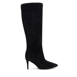 Kozaki Guess. Czarne kozaki damskie Guess, bez obcasa, na szpilce. Za 954.99 zł.