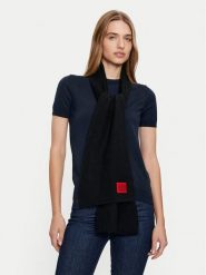 Hugo Szalik Saffa 50502605 Czarny. Czarne czapki i kapelusze damskie Hugo, bez wzorów, z wełny. Za 499.99 zł.