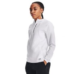 Disabled. Białe kurtki damskie Under Armour, bez wzorów, bez kaptura, do biegania. W wyprzedaży za 394.00 zł.
