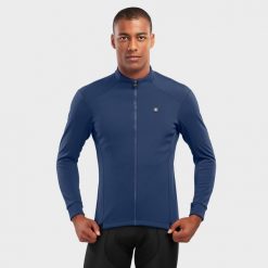 Męska kurtka rowerowa softshell Kolarstwo Siroko J1 Elba. Niebieskie buty sportowe męskie SIROKO, l, bez wzorów, z materiału, bez kaptura. W wyprzedaży za 428.15 zł.