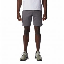 Krótkie Spodenki Turystyczne Męskie Columbia Logo Fleece Short. Szare krótkie spodenki sportowe męskie Columbia, m, bez wzorów, trekkingowe. Za 89.99 zł.