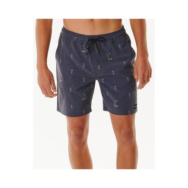 Spodenki surfingowe męskie Rip Curl Hula Breach Volley Czarny. Czarne kąpielówki męskie Rip Curl, m, bez wzorów. Za 119.00 zł.