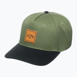 Czapka z daszkiem męska Billabong Stacked Snapback. Zielone czapki i kapelusze męskie Billabong, na lato, bez wzorów, z materiału, sportowe. Za 99.99 zł.