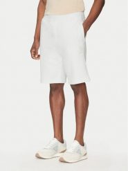 Guess Szorty sportowe M5GD10 KCN01 Biały Regular Fit. Białe krótkie spodenki sportowe męskie Guess, m, z aplikacjami, z bawełny. Za 209.99 zł.