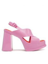 Melissa Sandały Melissa Dance Heel Ad M 35908 Różowy. Czerwone sandały damskie Melissa, bez wzorów, z tworzywa sztucznego, bez obcasa, na słupku, bez zapięcia. Za 469.99 zł.