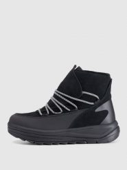 4F Buty zimowe śniegowce SNOWDROP z membraną damskie - czarne 38. Czarne śniegowce i trapery damskie 4f, z gumy, za kostkę. Za 349.99 zł.