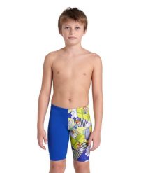 Spodenki Treningowe Arena Fantasize Swim Jammer Junior. Niebieskie kąpielówki dla chłopców Arena, bez wzorów, z materiału, młodzieżowe. Za 212.91 zł.