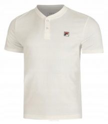 Koszulka tenisowa Fila T-shirt Addison. Białe koszulki polo męskie Fila, m, bez wzorów, z materiału, bez kołnierzyka, bez ramiączek, tenisowe. Za 143.99 zł.