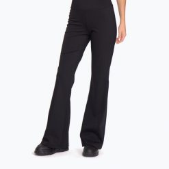 Legginsy treningwe damskie Cardio Bunny HCB-125 Flare. Czarne legginsy damskie Cardio Bunny, bez wzorów, na fitness i siłownię. Za 149.99 zł.