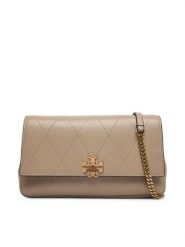 Tory Burch Torebka Quilted Chain Wallet 186041 Kremowy. Białe torebki do ręki damskie Tory Burch, bez wzorów, ze skóry, wizytowe, bez dodatków. Za 2,024.00 zł.