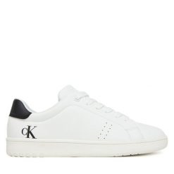 Sneakersy Calvin Klein. Białe trampki i tenisówki chłopięce Calvin Klein, bez wzorów, bez zapięcia. Za 219.99 zł.