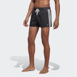 Szorty do pływania 3-Stripes CLX Very-Short-Length. Białe szorty męskie Adidas, s, bez wzorów. Za 140.99 zł.