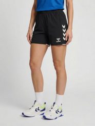 Damskie szorty tkane Hummel Core 2.0. Białe szorty sportowe damskie Hummel, l, bez wzorów, z materiału, klasyczne, z standardowym stanem, na fitness i siłownię. Za 170.50 zł.